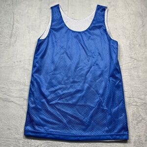 A4 Reversible Mesh Tank Top Women Blue White NW1000 Athletic Jersey Medium